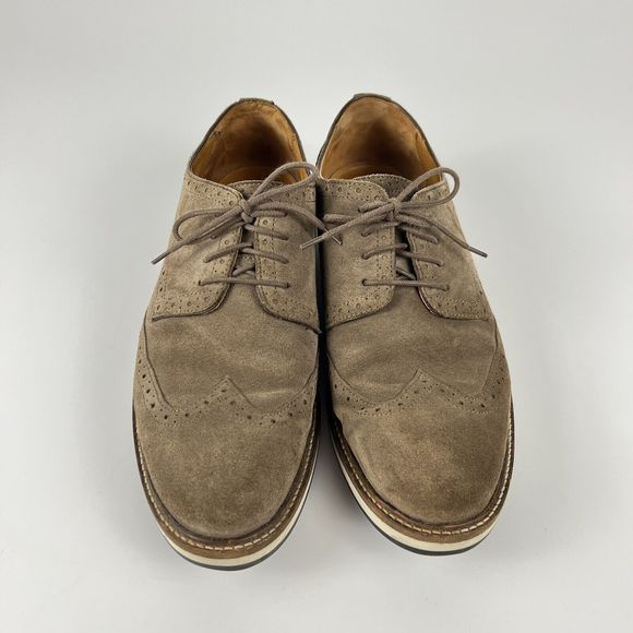 Massimo Dutti Tan‎ Suede Leather Oxford Brogue Shoes Men’s 8.5 EU 42 main image 13